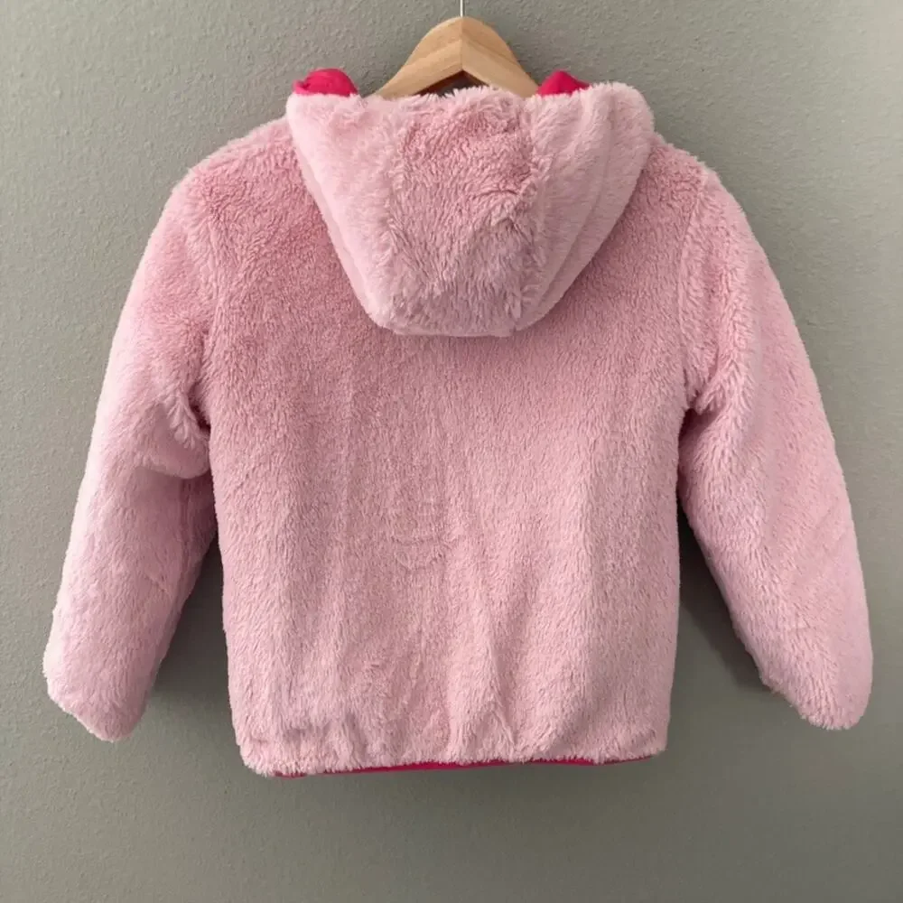Eddie Bauer Reversible Deer Harbor Hooded Jacket - Pink Purple Ombre - M 10/12